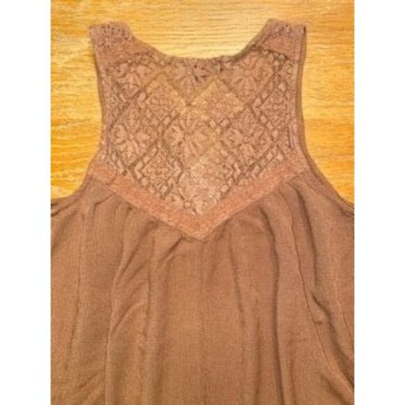 American Eagle Outfitters Sleeveless Brown Blouse-XS - Picture 4 of 4